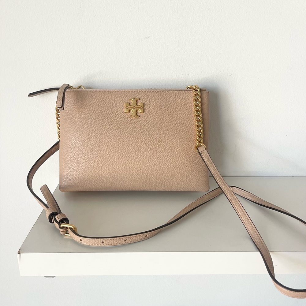 Tory Burch Beige Pinkish Crossbody Bag